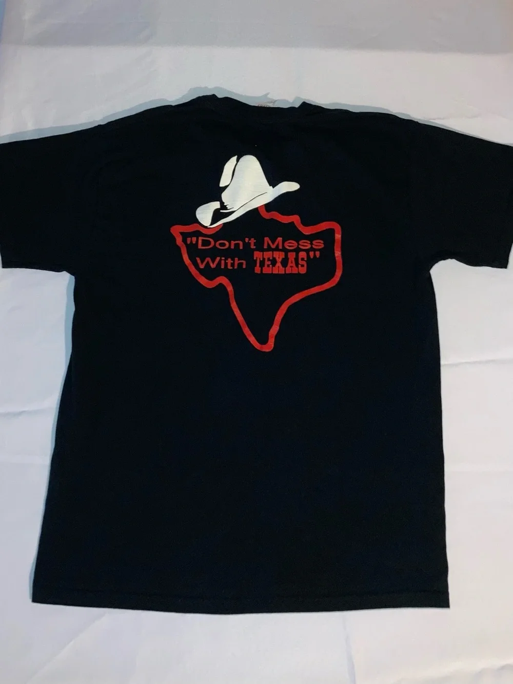 Lone Star Fruit of the Loom Black Short Sleeve Tee with Chest Logo